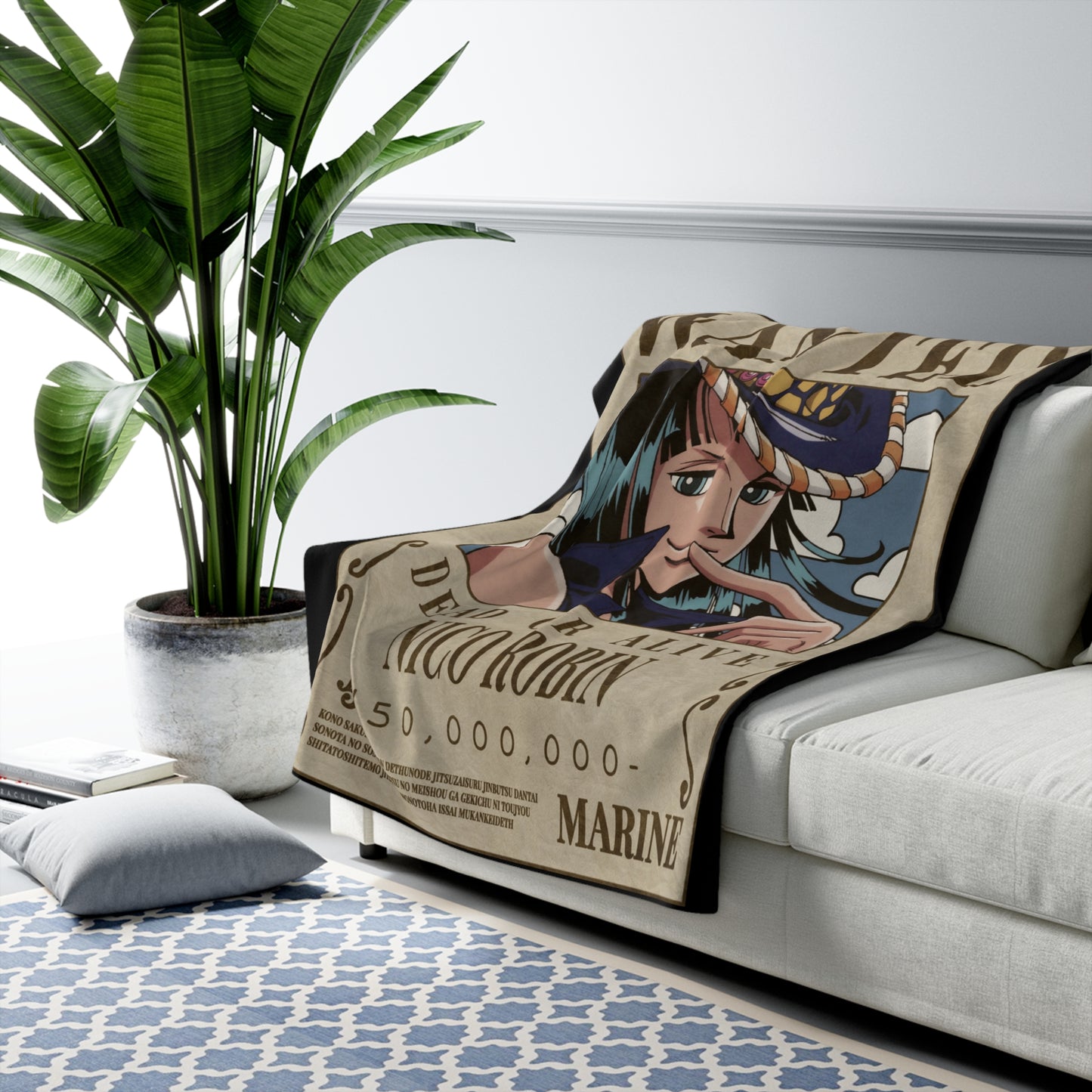 Wanted Nico Robin Fleece Blanket