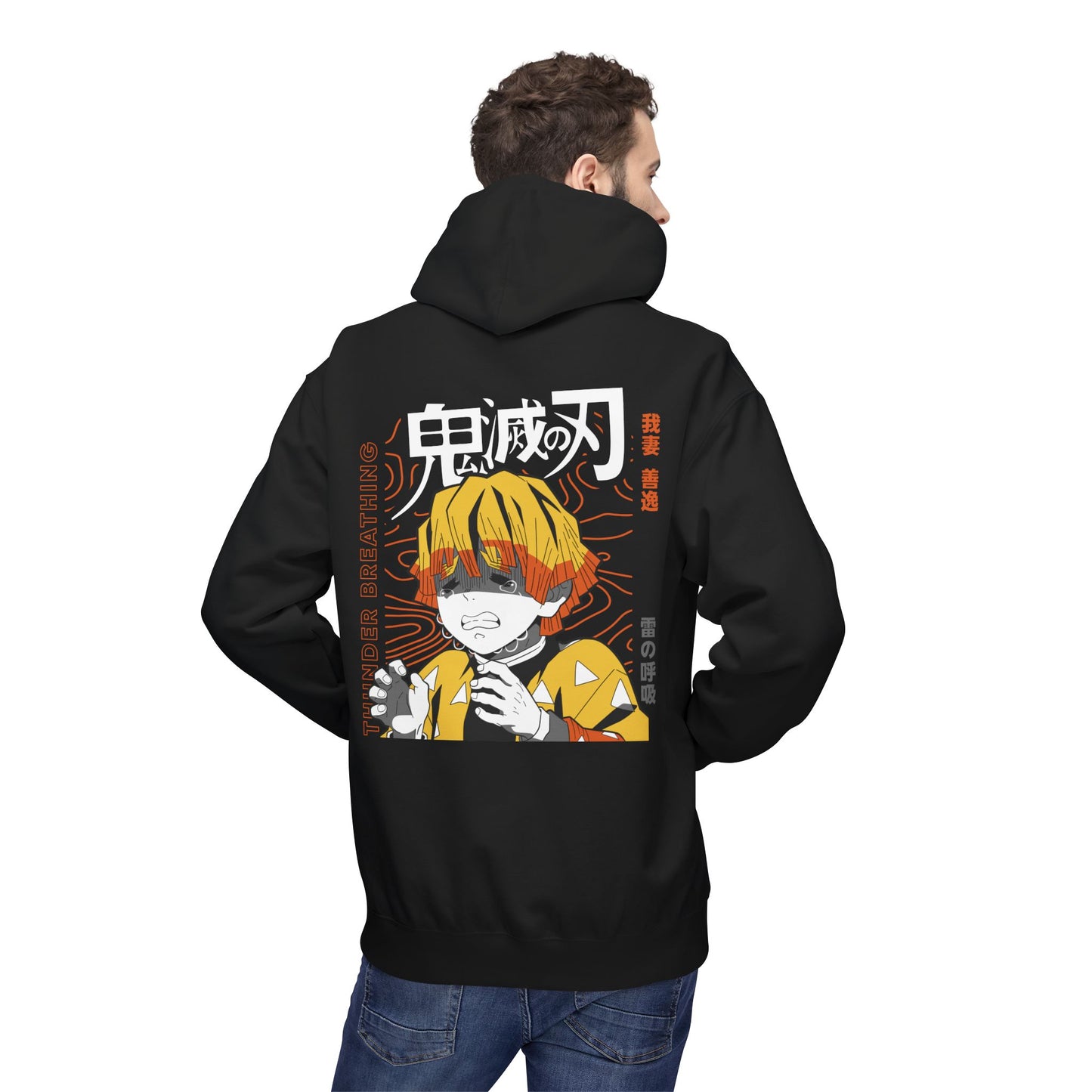 Demon Slayer Zenitsu Fleece Hoodie