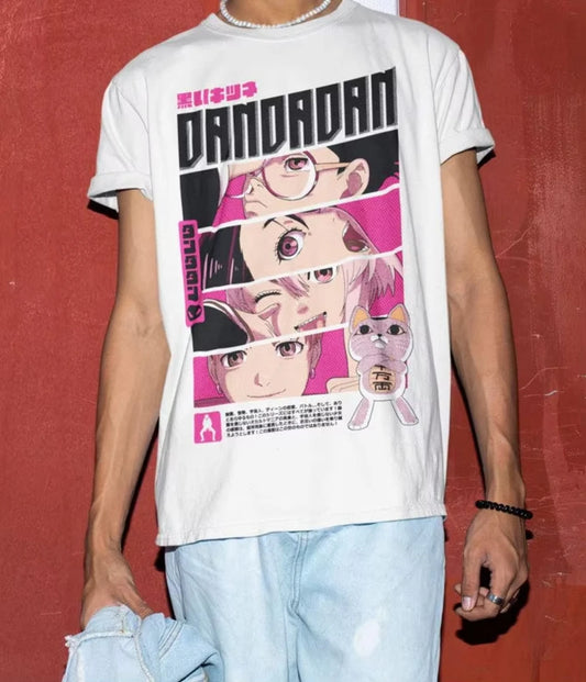 Dandadan Main 4 Character panel T-shirt