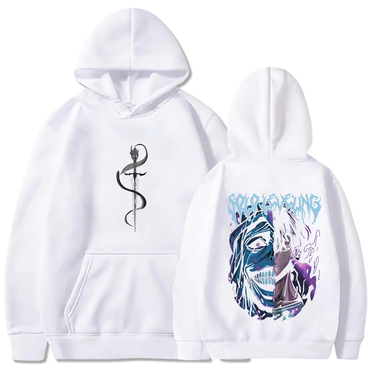 Solo Leveling Statue of God Hoodie Sung Jinwoo Hoodie