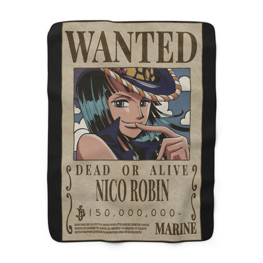 Wanted Nico Robin Fleece Blanket