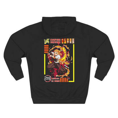 Demon Slayer Kyojuro Rengoku Fleece Hoodie